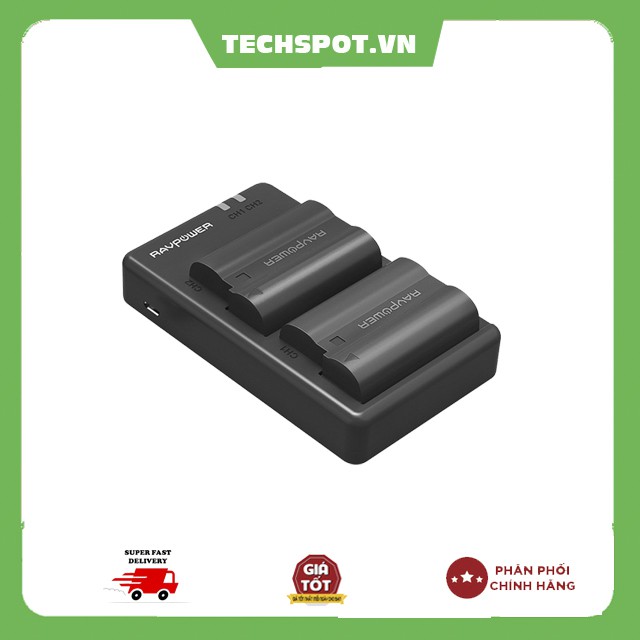 Pin máy ảnh nikon en-el15 chính hãng ravpower rp-pb057 en-el15a - chính hãng