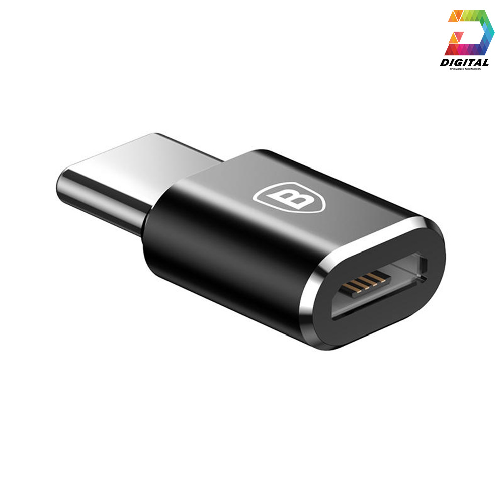 Đầu Chuyển Cổng Micro USB Sang Type C Chính Hãng Baseus
