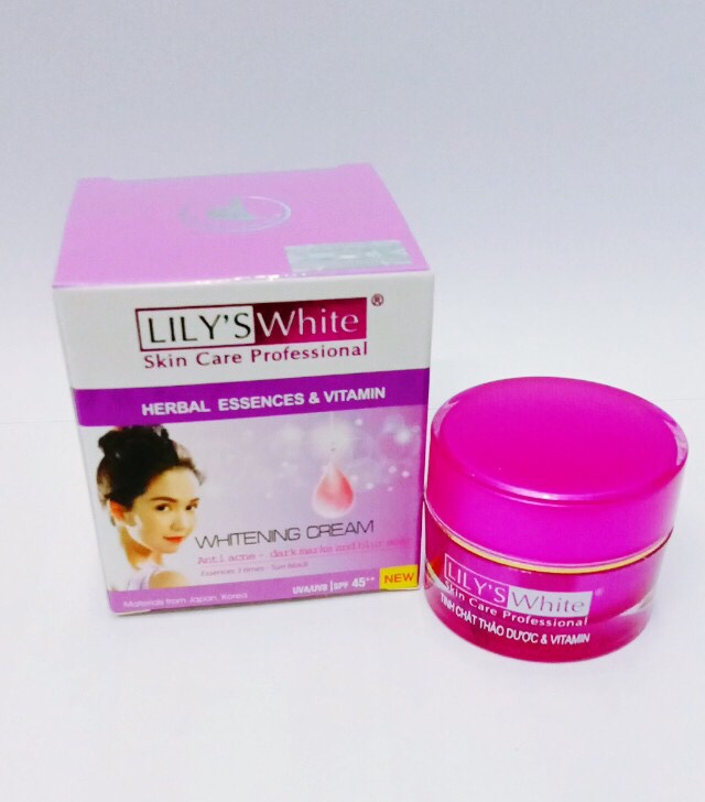 [HCM]Kem Dưỡng Trắng Da - ngừa mụn - chống thâm - mờ sẹo Lily’s White