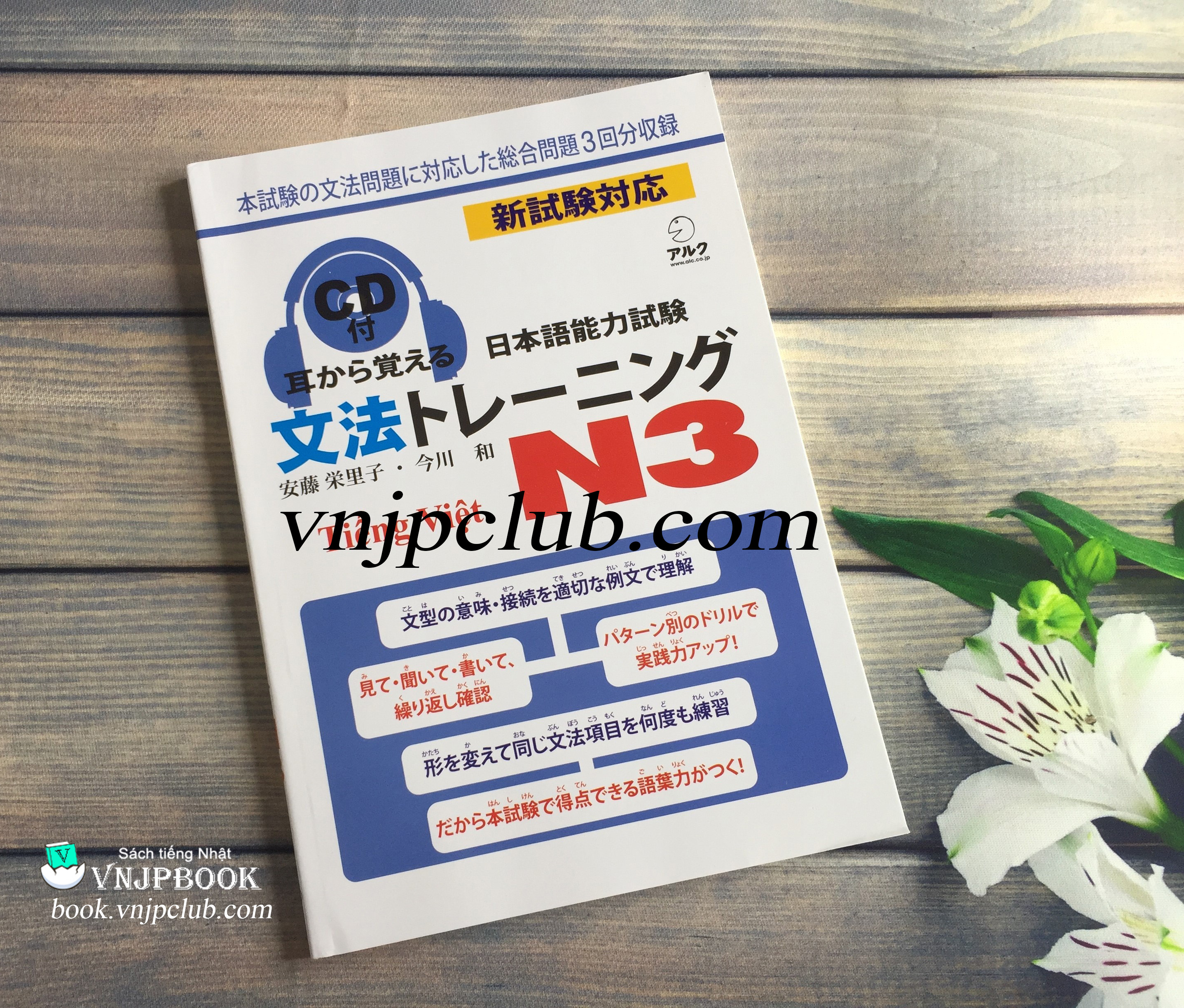 Mimikara Oboeru N3 Ngữ Pháp – Tiếng Việt (Sách in màu + kèm CD)