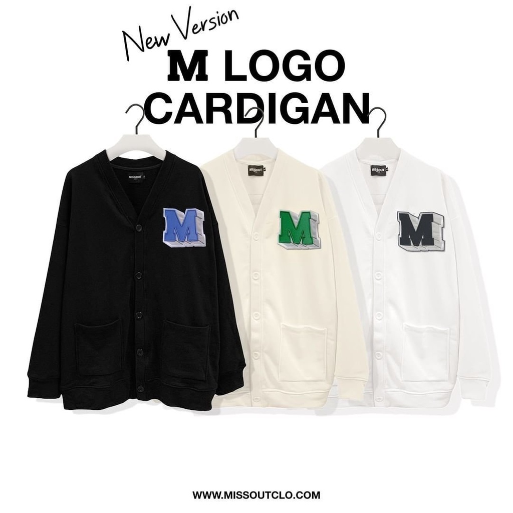 ÁO KHOÁC CARDIGAN LOGO M | Lazada.vn