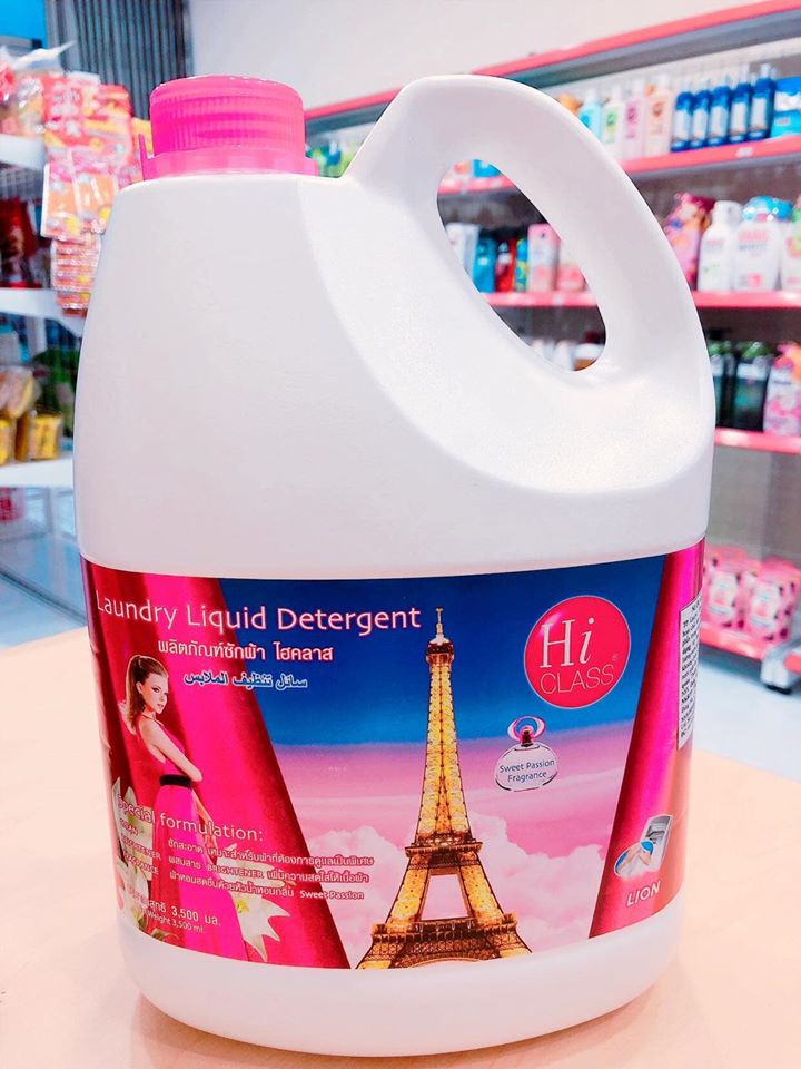 [HCM]NƯỚC GIẶT XẢ HICLASS 3000ML THÁI LAN [MÀU HỒNG]