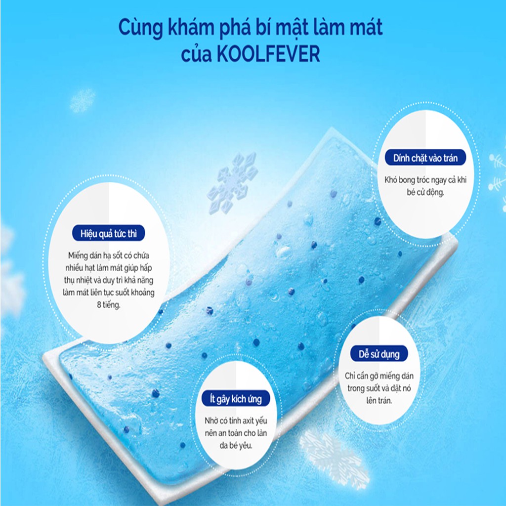 Miếng dán hạ sốt Koolfever KOBAYASHI - 1 gói 2 miếng
