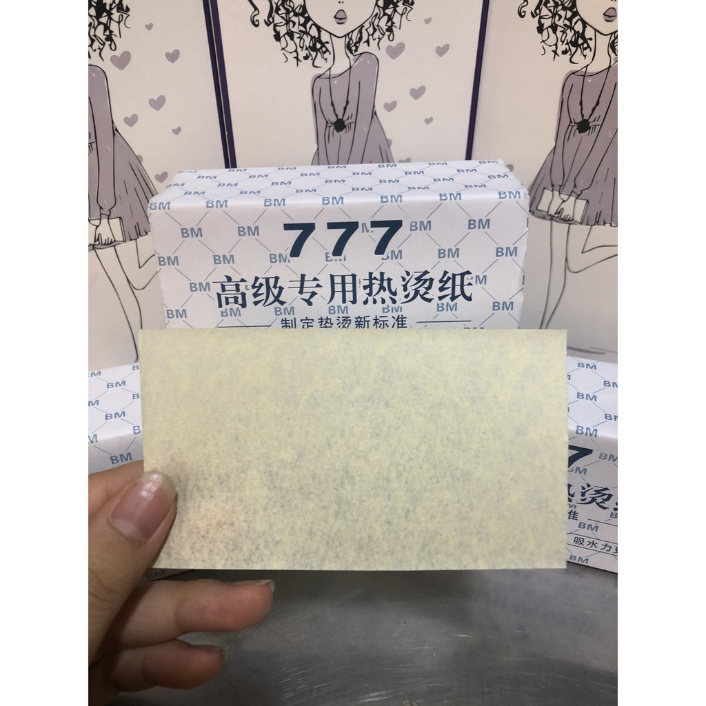 Giấy Uốn Nóng, Uốn Xoăn Hàn Quốc Siêu Rẻ (Màu Vàng )