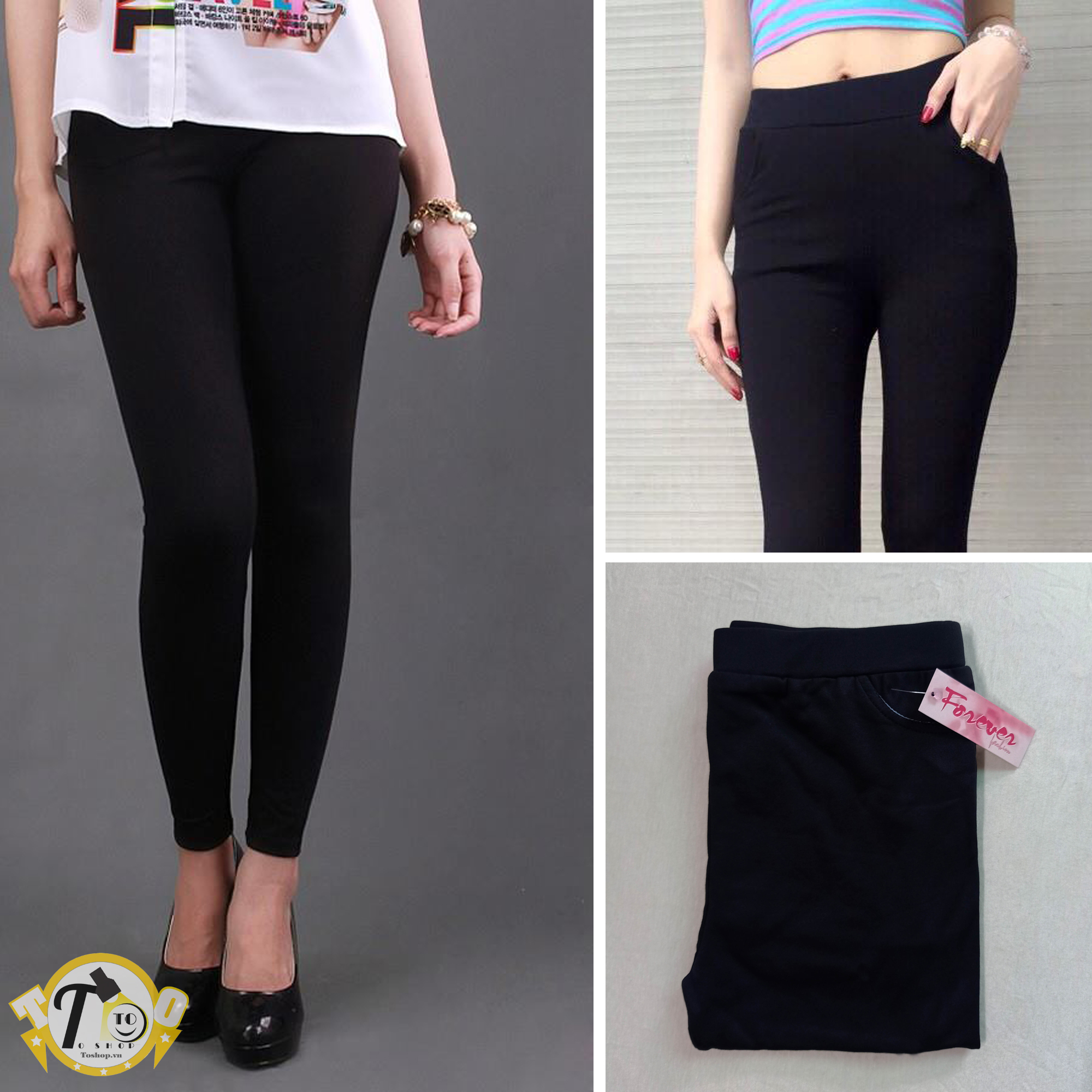 [HCM]Quần legging trơn - thun nữ ôm body [ảnh + video thật]