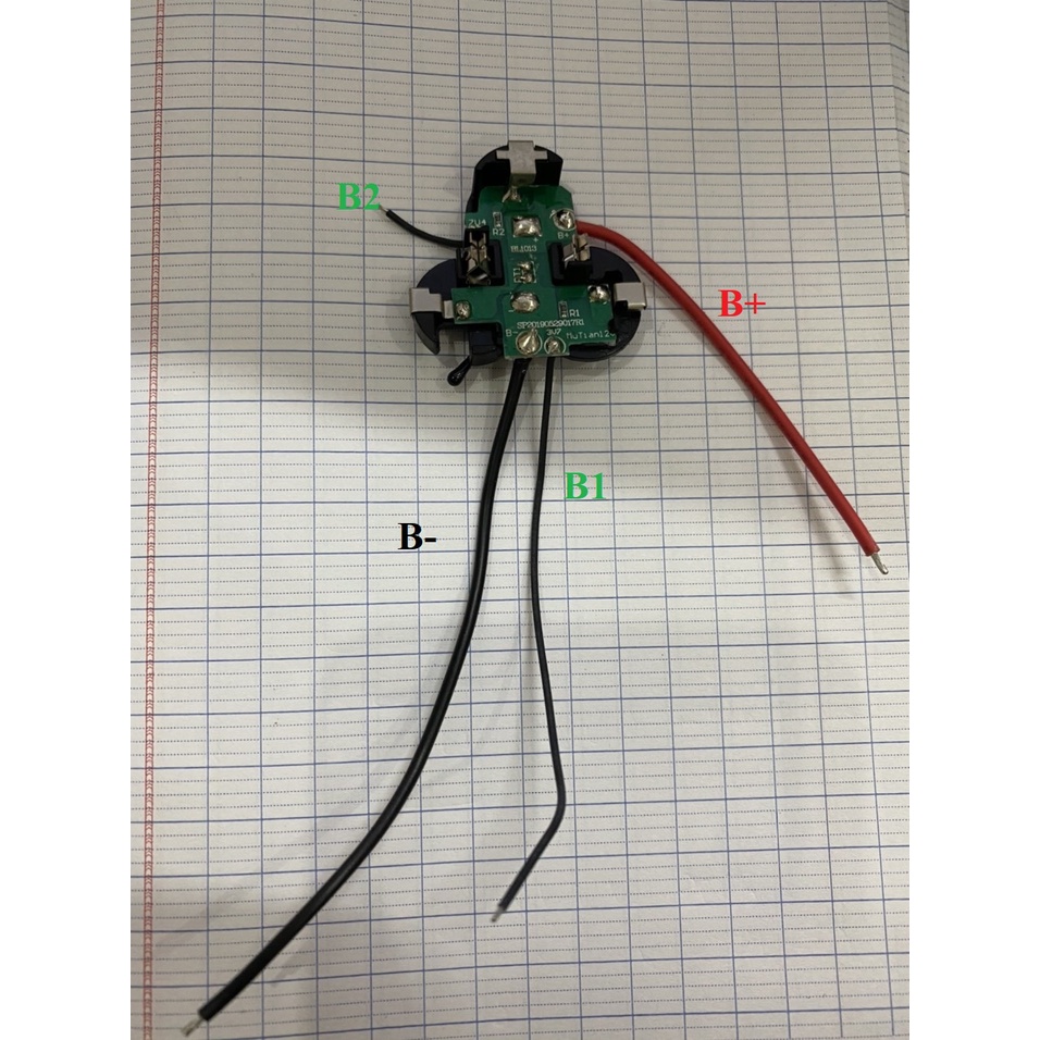 Vỏ mạch pin chứa 6 cell makita bl1030 10.8v li-ion, nhận sạc zin makita. bn.