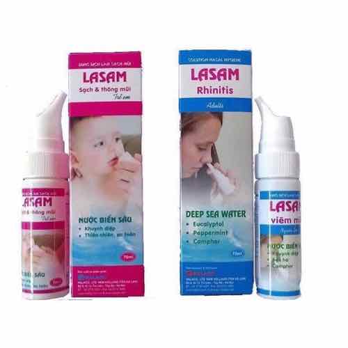 xịt mũi LASAM trẻ em và người lớn 70ml h