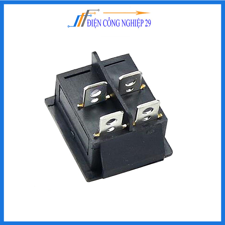 CÔNG TẮC BẬP BÊNH KCD5 - 6A250V 4P 21x24mm