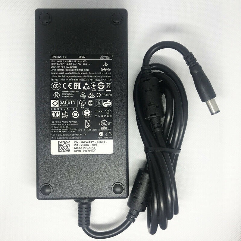 Sạc laptop dell precision m4600 , m4700 , m4800 19.5v 9.23a 180w slim hàng zin cao cấp
