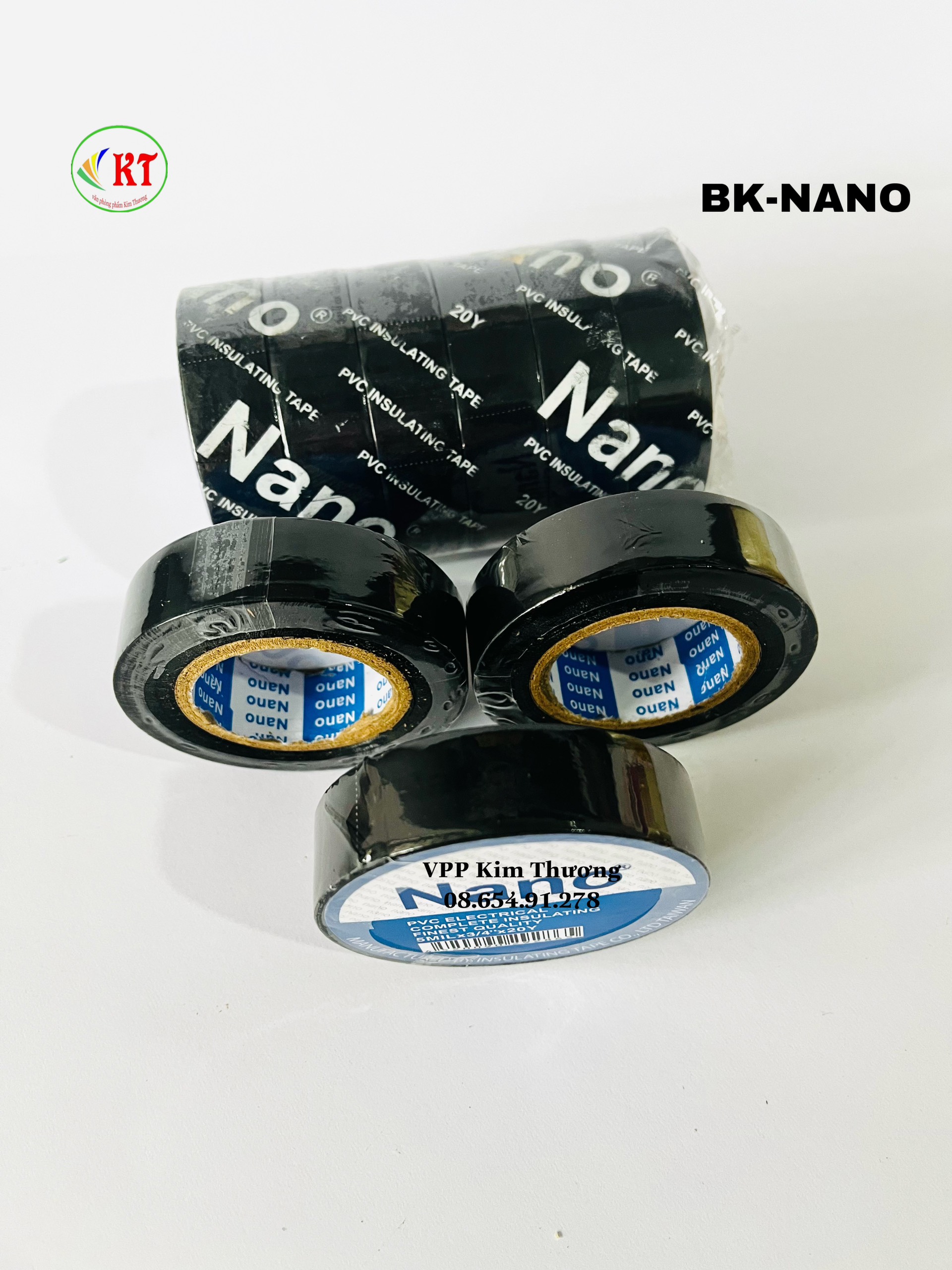 Băng keo điện Nano đen 1F8 - 20 yard