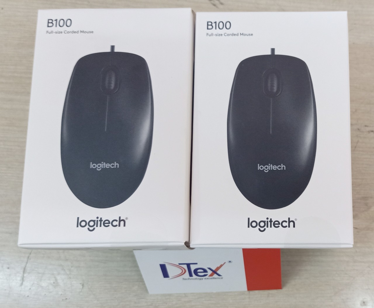 Chuột vi tính có dây Logitech B100 - Hàng Chính Hãng