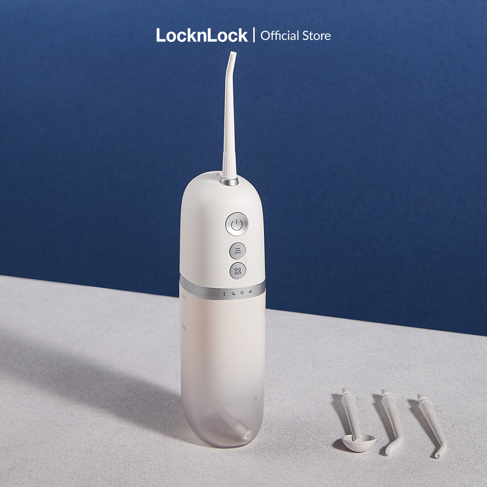 Máy tăm nước Lock&Lock Portable Oral Irrigator 190ml - Màu trắng