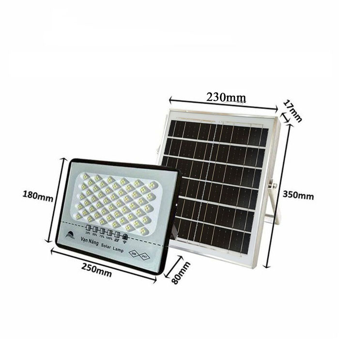 Hcm đèn chống chói năng lượng mặt trời led chùm 50w 100w 200w 300w đèn pha sao 300w