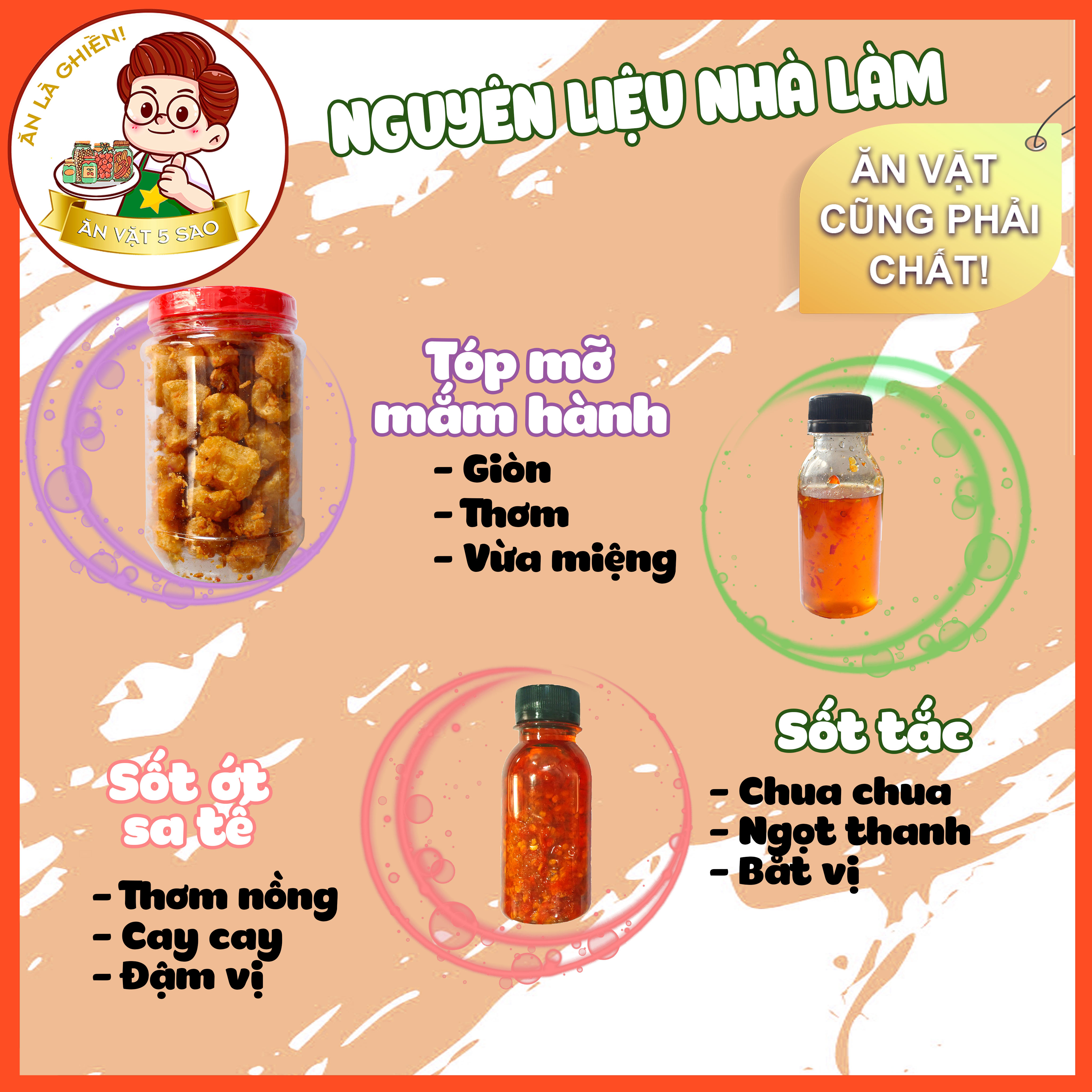Muối ruốc hành phi 200gr - Ăn vặt năm sao