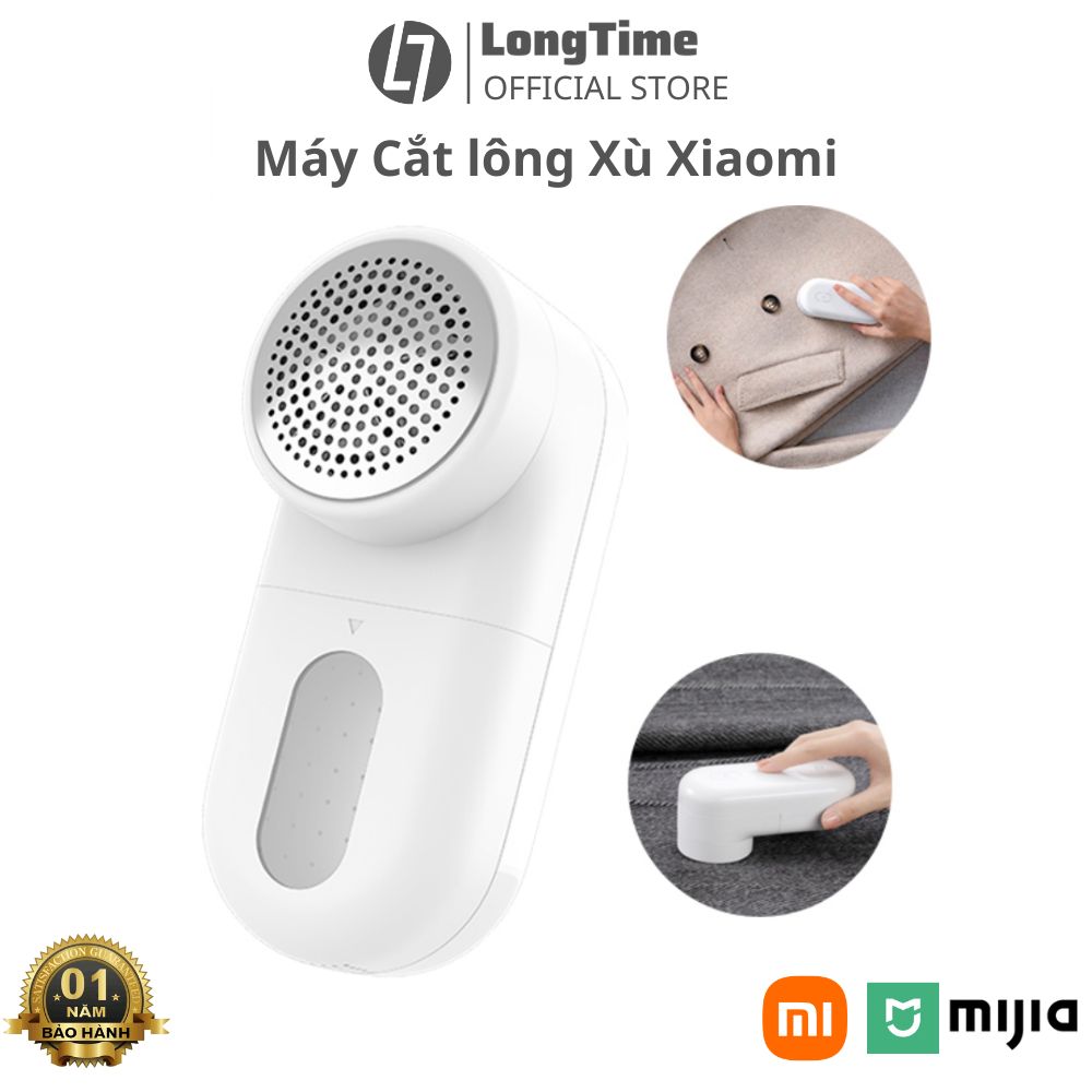 Máy cắt lông xù quần áo Xiaomi Mijia MQXJQ01KL - Cắt xơ vải quần áo mini pin dung lượng cao 1300mAh thiết kế 5 lưỡi dao - bảo hành 12 tháng Longtime