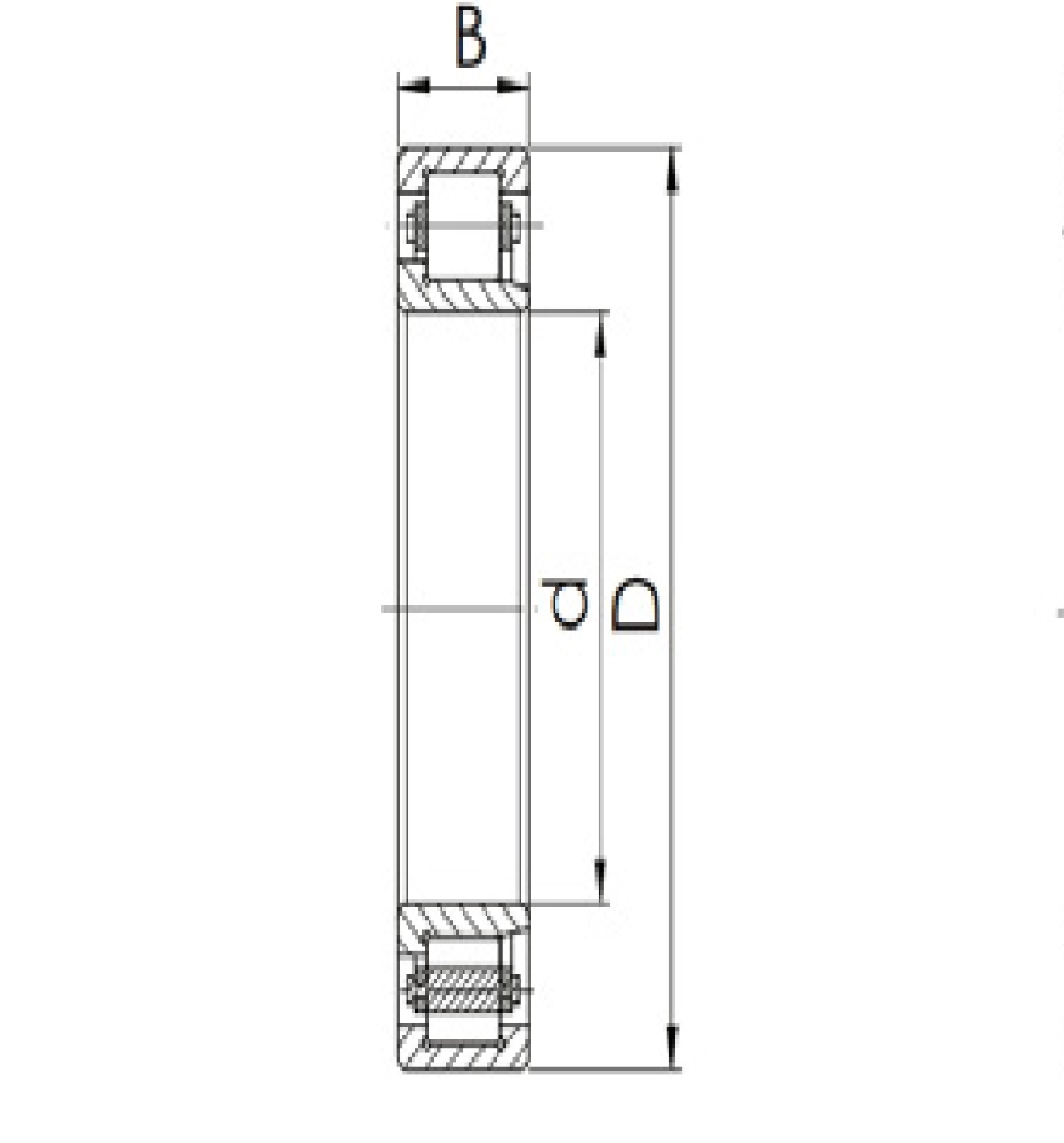 Vòng bi đũa NU 309-Trục Ø45
