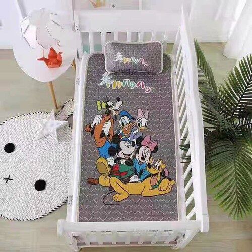 [FreeshipMAX] Chiếu lụa điều hoà trải giường kèm gối cho bé
