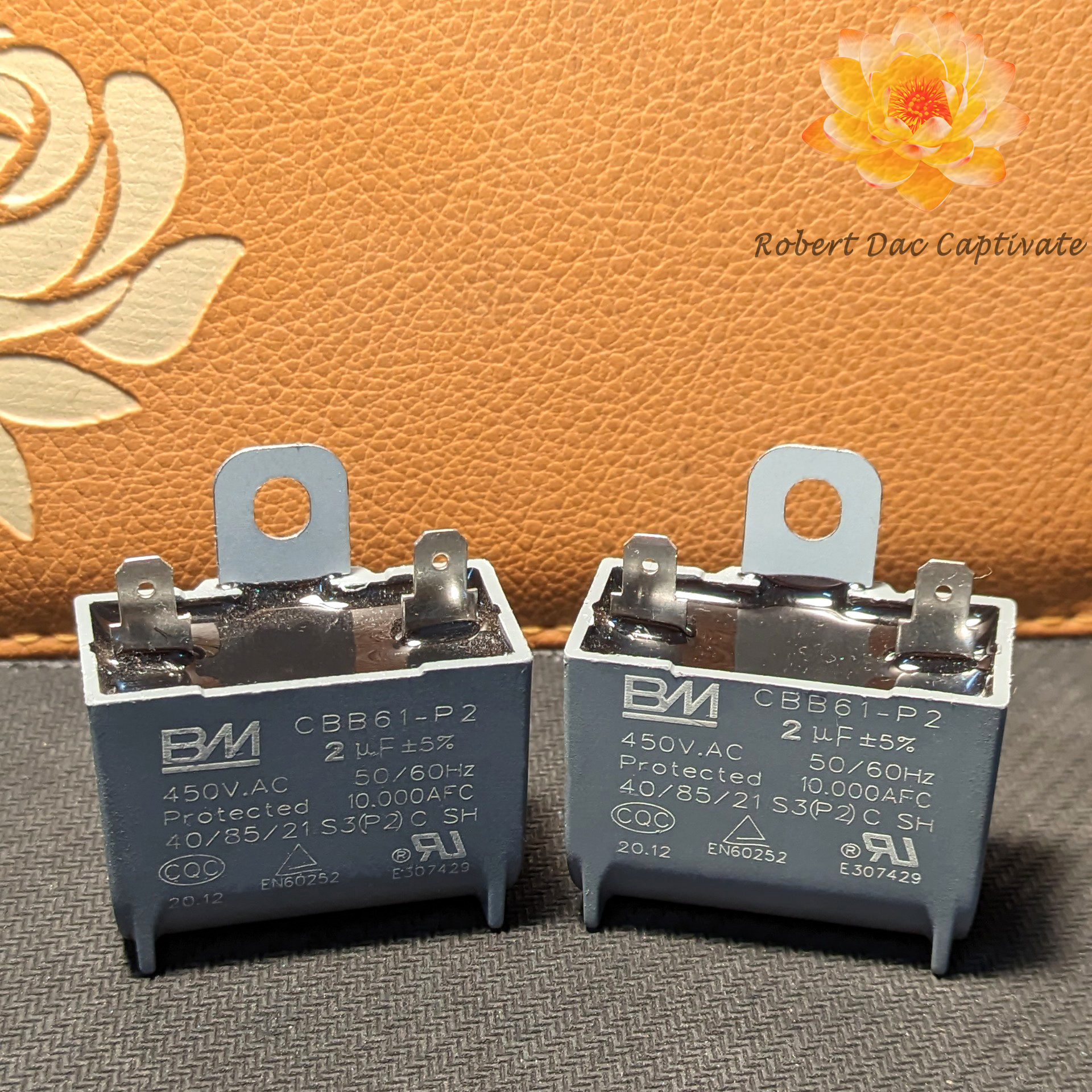 [HÀNG XỊN] Tụ quạt 2µf chính hãng BM (Tụ điện 2uf - 450V.AC)