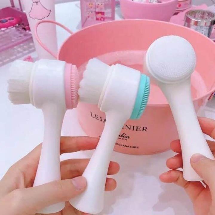 Cọ Rửa Mặt 2 Đầu