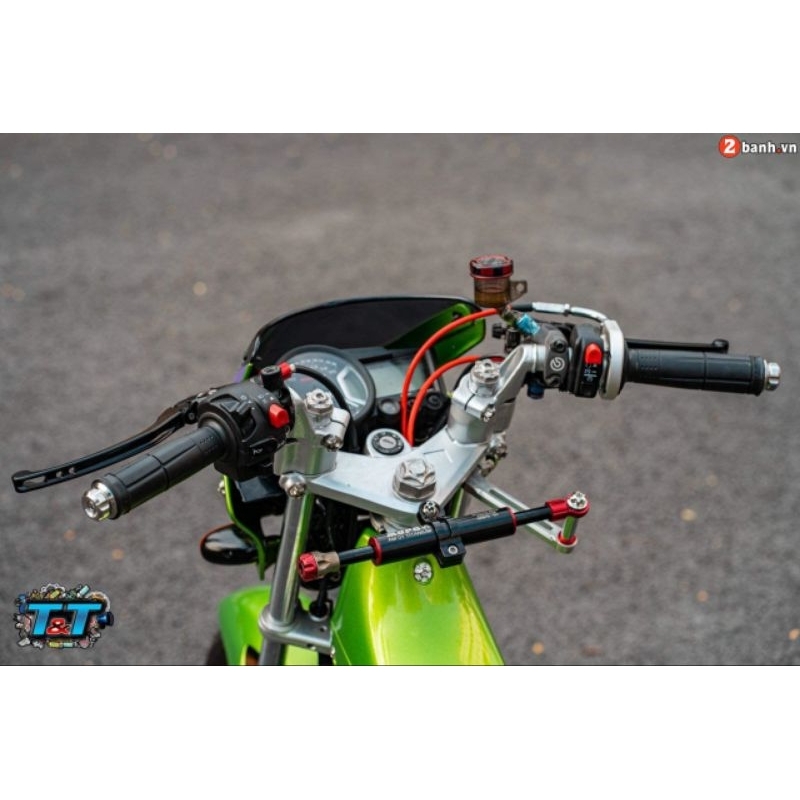 Combo Ghi Đông Nova Chảng 3 CNC Cho Satria Raider Sonic