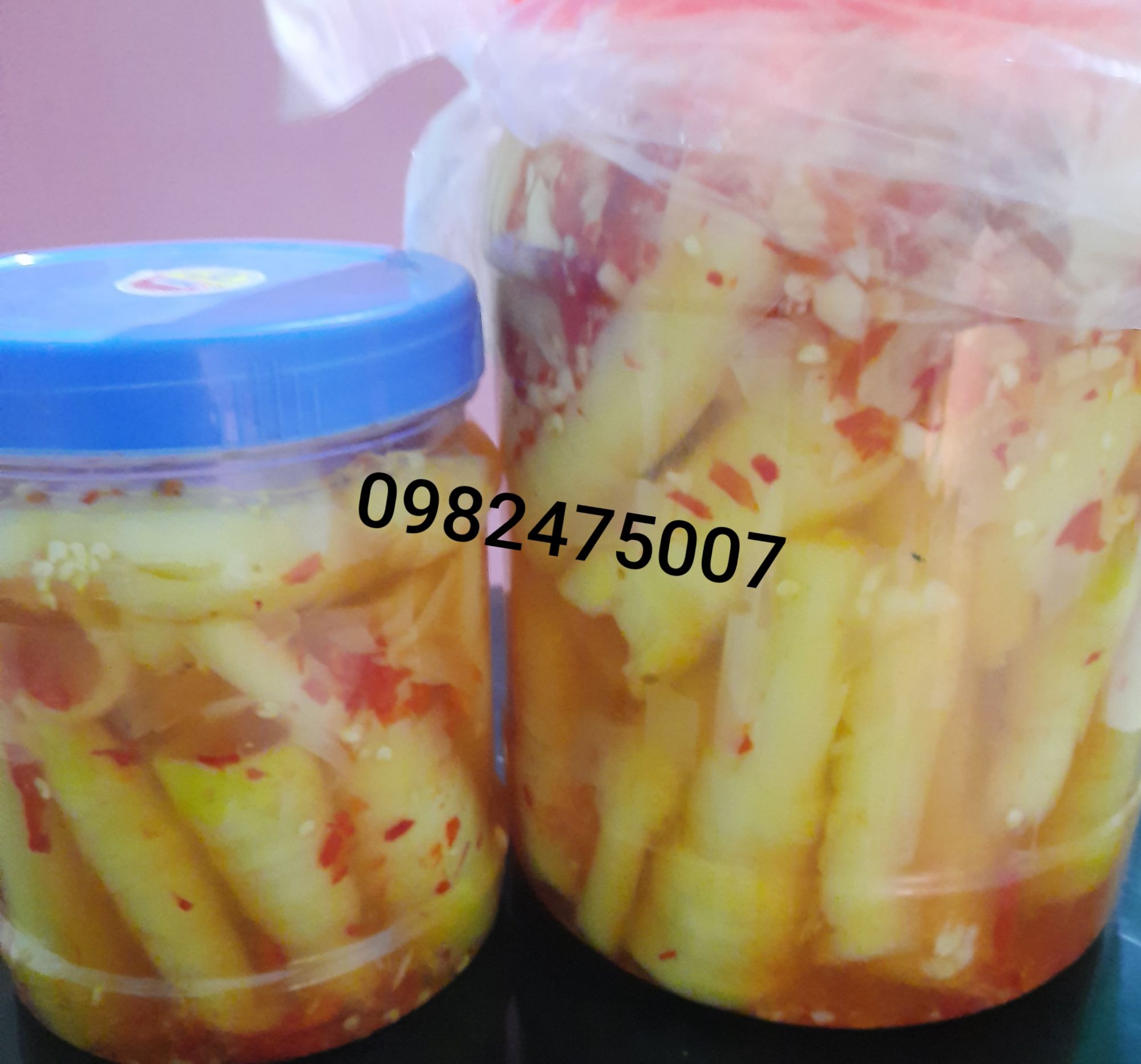 măng nứa muối tỏi ớt 1 kg