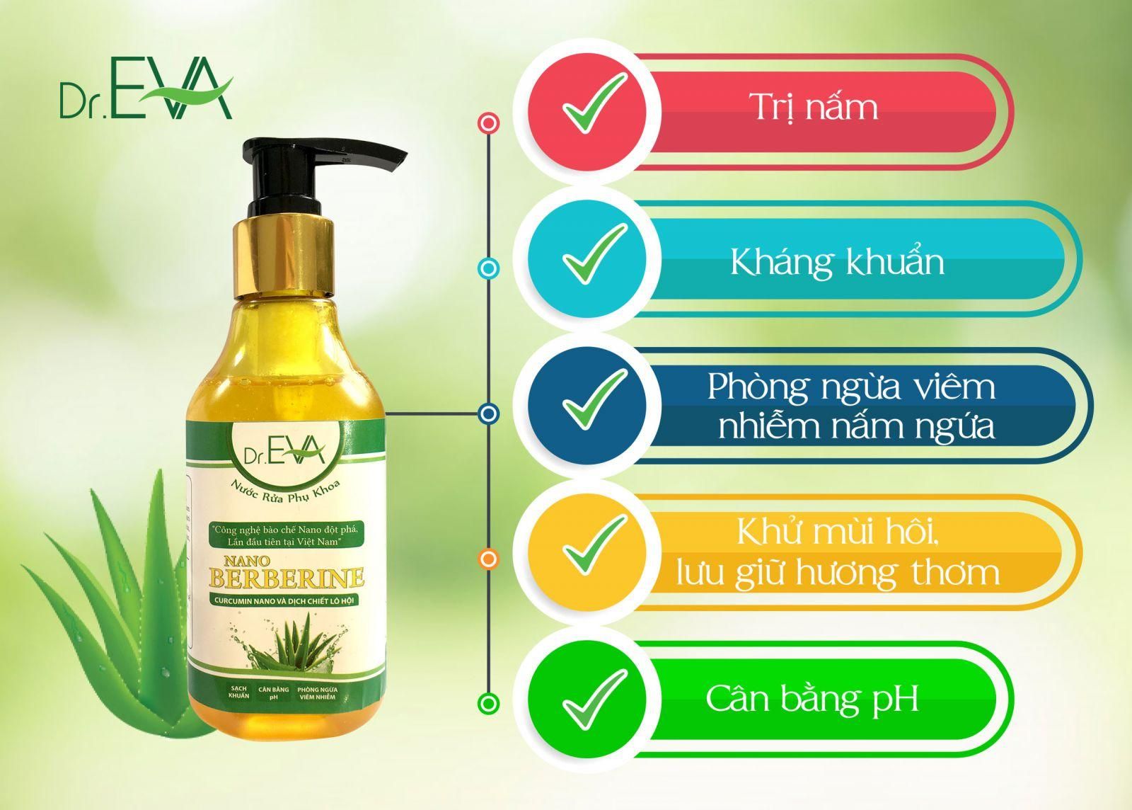 Dung dịch rửa phụ khoa Dr Eva .