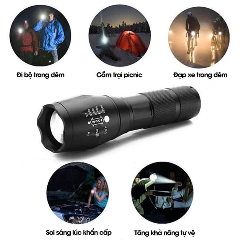 Đèn pin cầm tay siêu sáng XML T6