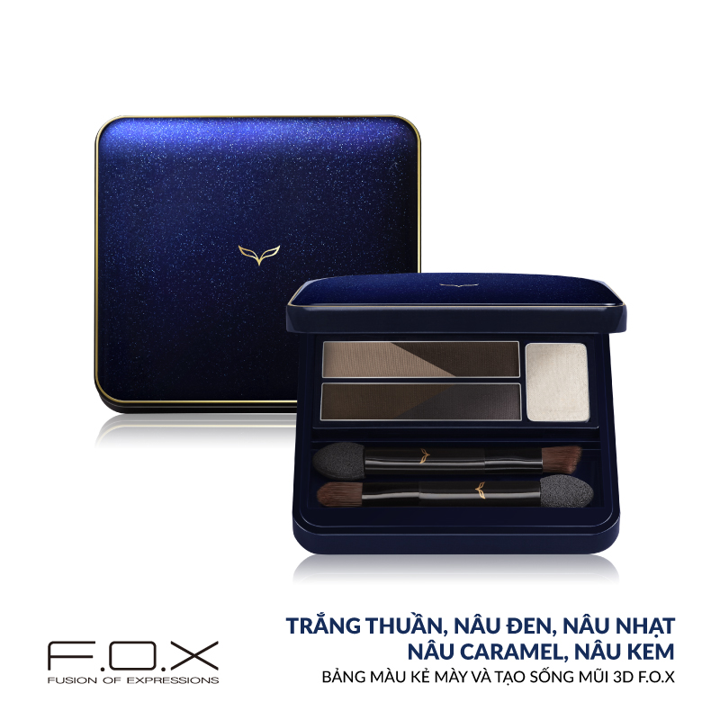 Bột Kẻ Mày Và Sóng Mũi FOX Brow Shadow Compact 6.5g
