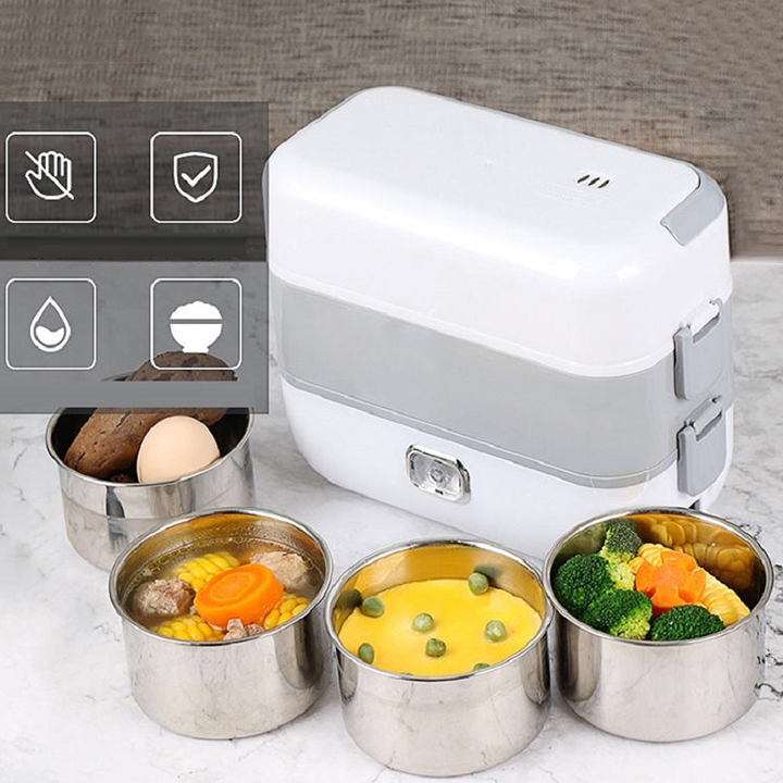 HỘP CƠM ĐIỆN ĐA NĂNG CAO CẤP 2 TẦNG 4 NGĂN