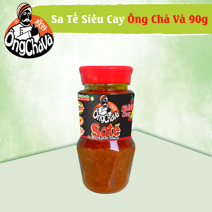 [Combo 3 Hủ] 3 Hủ Sa Tế Siêu Cay Ông Chà Và 90gr ( Extra Hot Satay Sauce)