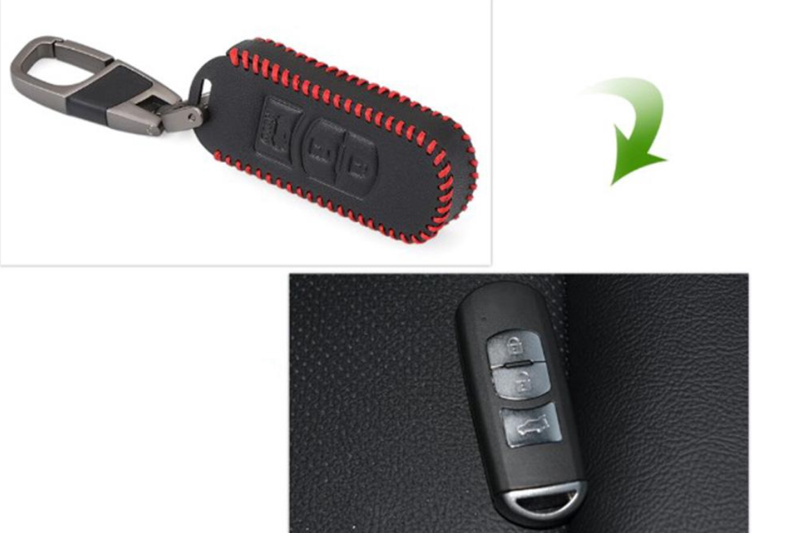 Bao da chìa khóa 3 Nút Bấm Mazda Cx5, Mazda 3, Mazda 6