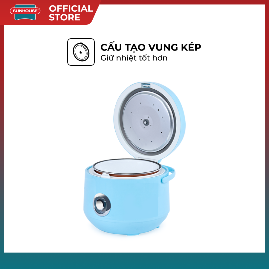 Nồi cơm điện 1,2 lít Sunhouse Happy Time…