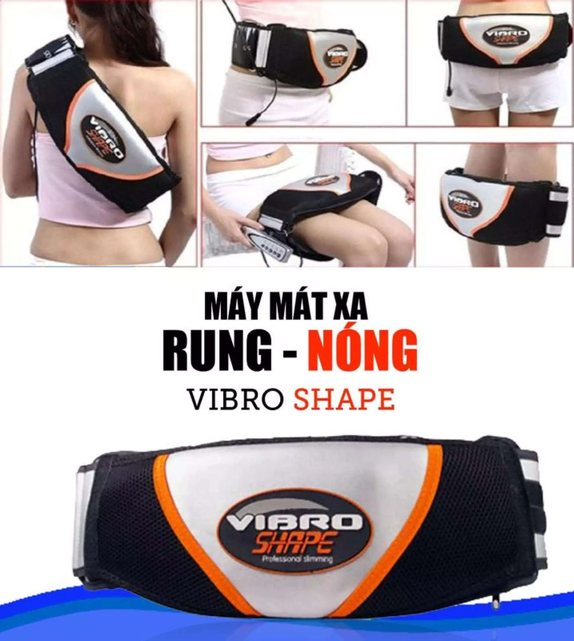 Mát xa đai giảm béo, dụng cụ đốt mỡ bụng giảm câ , máy tập giảm mỡ bụng cho nữ đánh tan mỡ thừa trên cơ thể, bạn với đai massage nóng và rung vibro shape
