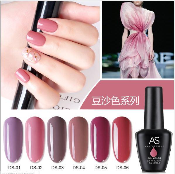 Set sơn gel AS đậu đỏ 6 màu tốt nhất