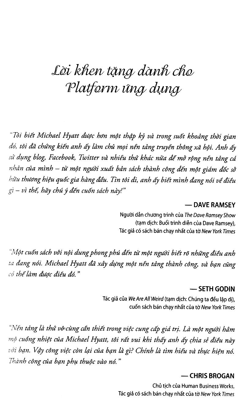 Sách - Platform ứng dụng