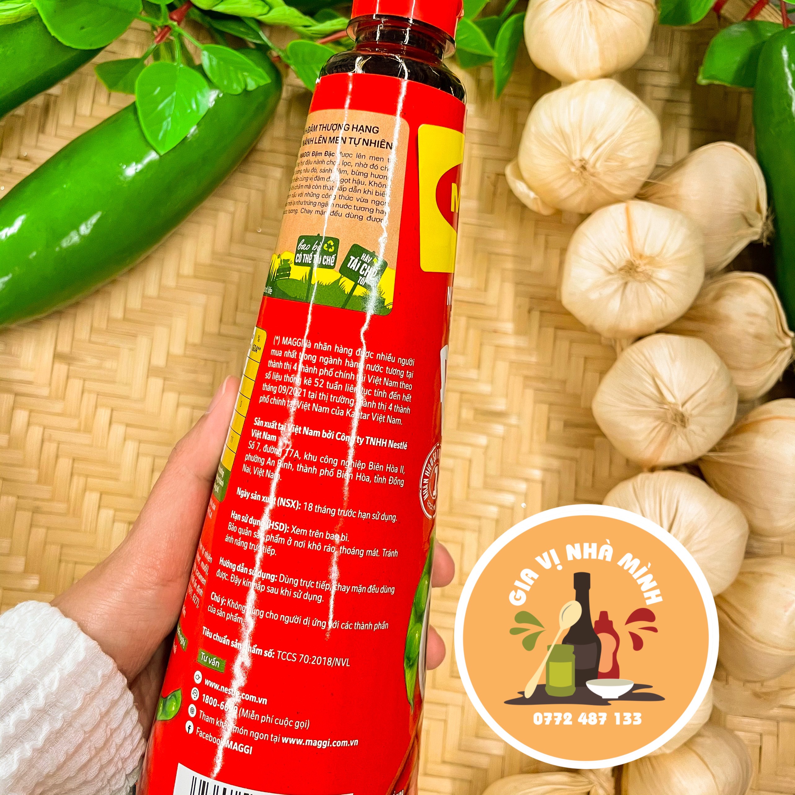 NƯỚC TƯƠNG MAGGI ĐẬM ĐẶC NẮP ĐỎ 700ML