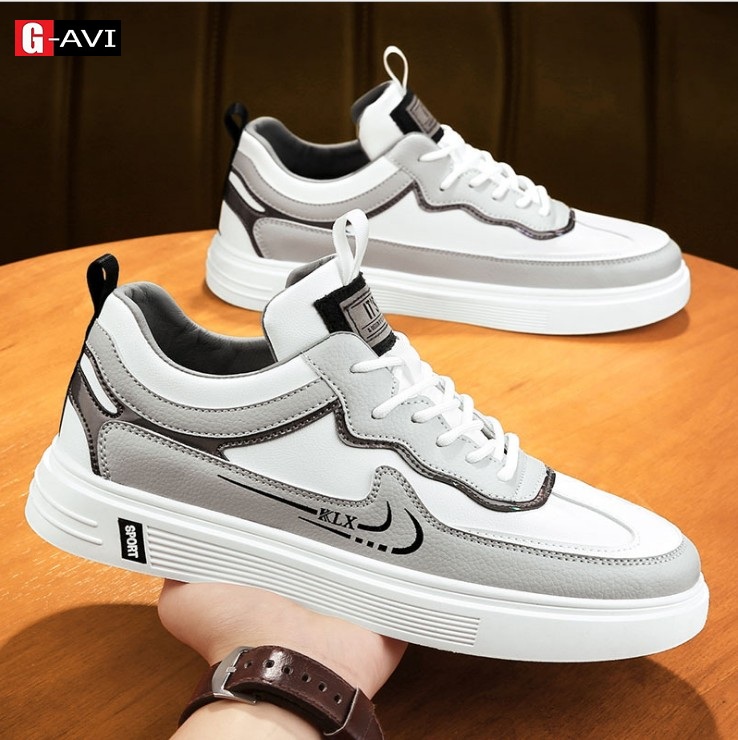 Giày nam thể thao sneaker Sport Shoes kiểu dáng đơn giản thoáng khí AVI - 394
