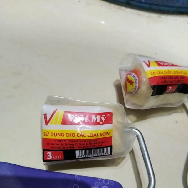 Combo 3 Cọ Lăn Chỉ Mini 3 cm (3cm) Việt Mỹ, sơn dầu , sơn nước