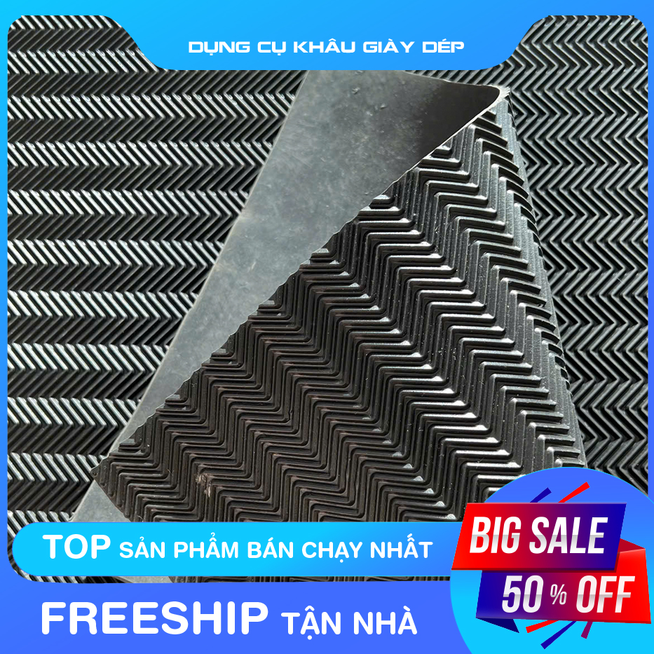 Tấm cao su dán đế giày khổ lớn nhỏ (dày 3-4mm)