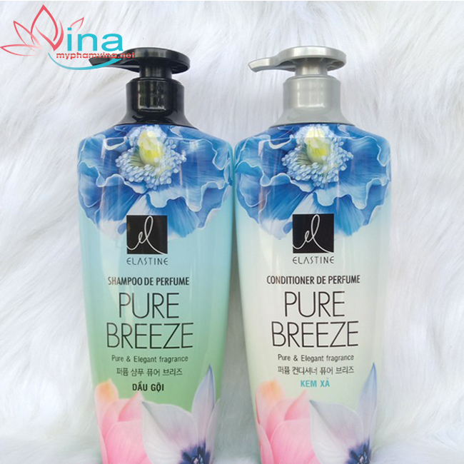 COMBO GỘI XẢ NƯỚC HOA ELASTINE DE PERFUME PURE BREEZE (600MLx2))