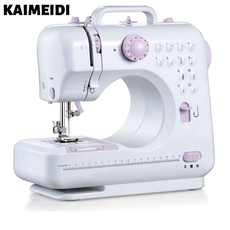 KAIMEIDI Electric Sewing Machine Micro Overlock Machine One-Key Reverse Function