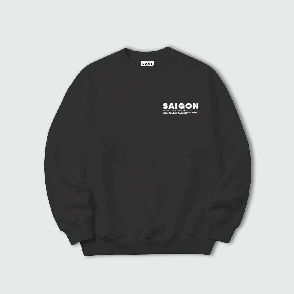 Áo sweater LAVI - SAIGON nỉ chân cua