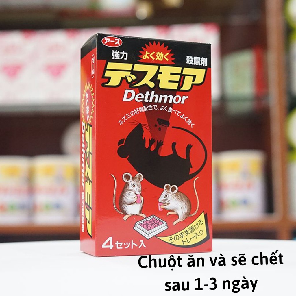 Thuốc diệt chuột Nhật Bản Dethmor - Hộp 4 vỉ