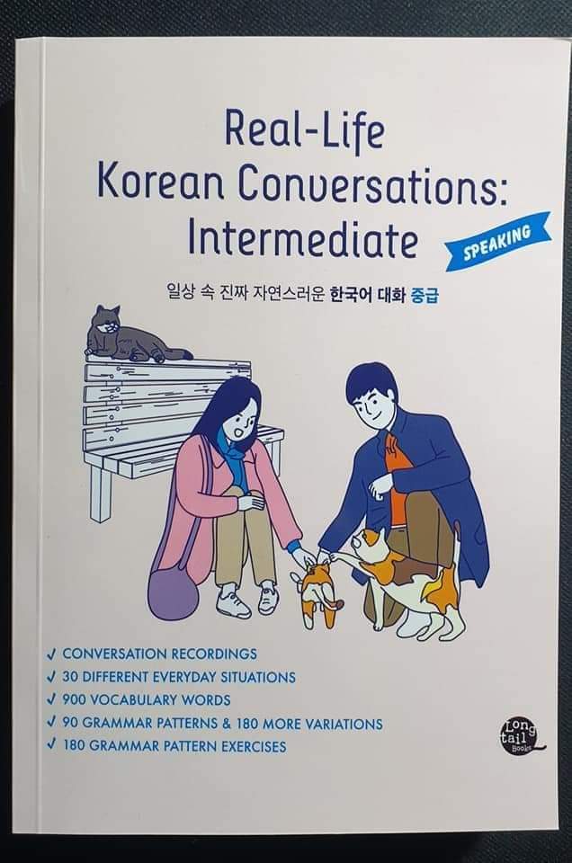 Combo Luyện nói Real life Korean Conversations Beginers + Intermediate (Bản màu đẹp)