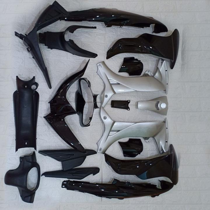 [TẶNG TEM] Bộ dàn áo xe JUPITER V , nhựa ABS nguyên sinh cao cấp màu ĐEN phanh cơ G556 - có KÈM MIỄN PHÍ BỘ TEM sịn.