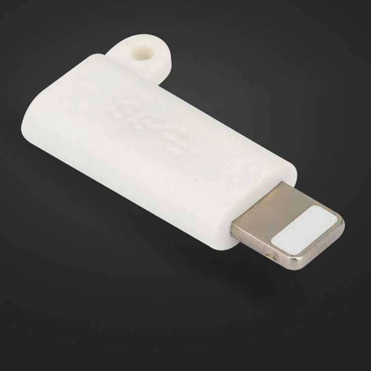 Đầu chuyển đổi Type C sang Lightning (Iphone) có móc chống rơi (Màu trắng)