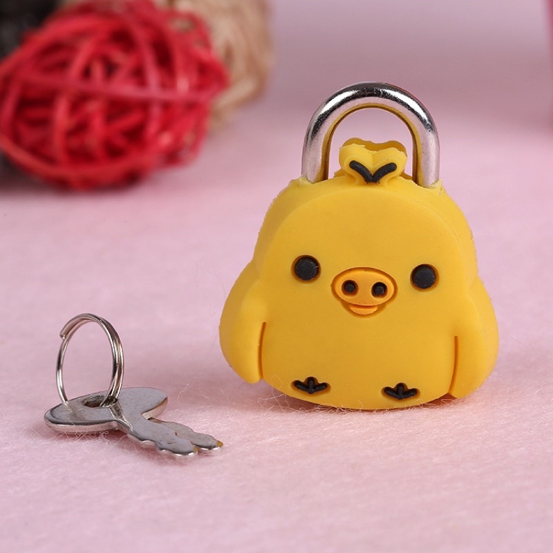 Ổ khoá mini khoá balo, túi xách hình thú ngộ nghĩnh