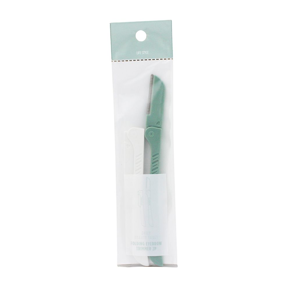 Bộ 2 Dao Cạo Lông Mày Folding Eyebrow Trimmer The Face Shop