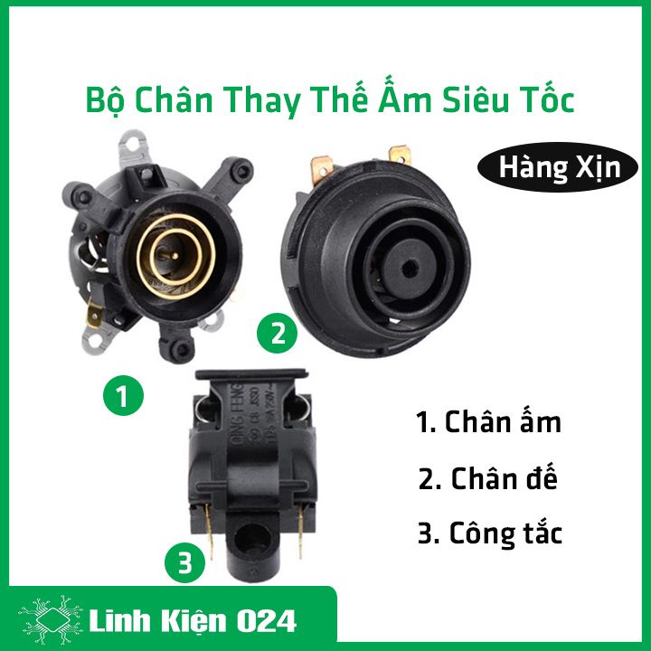 Công Tắc, Chân Ấm, Chân Đế Siêu Tốc (Kiểu 1)