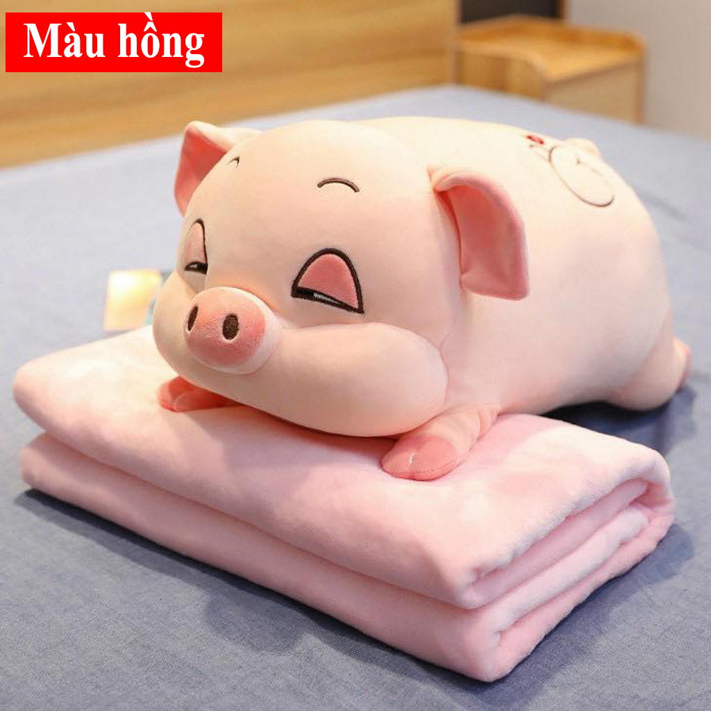 Heo Bông Kèm Chăn Mền Siêu Dễ Thương